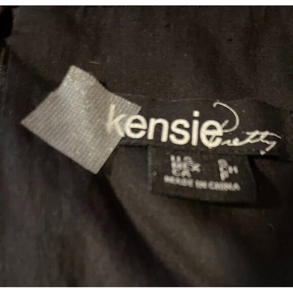 Kensie Sleeveless Dress S Multicolor Print Ruffle Modern Boho Business Casual - Picture 2 of 6